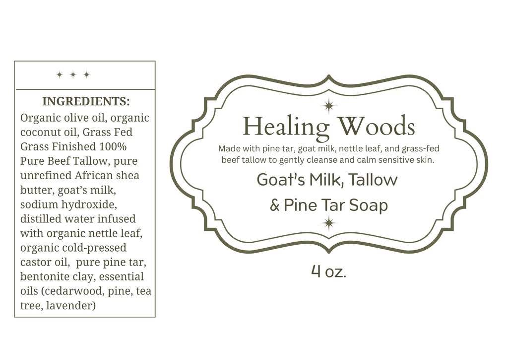 Goat's Milk & Tallow Soap - Healing Woods