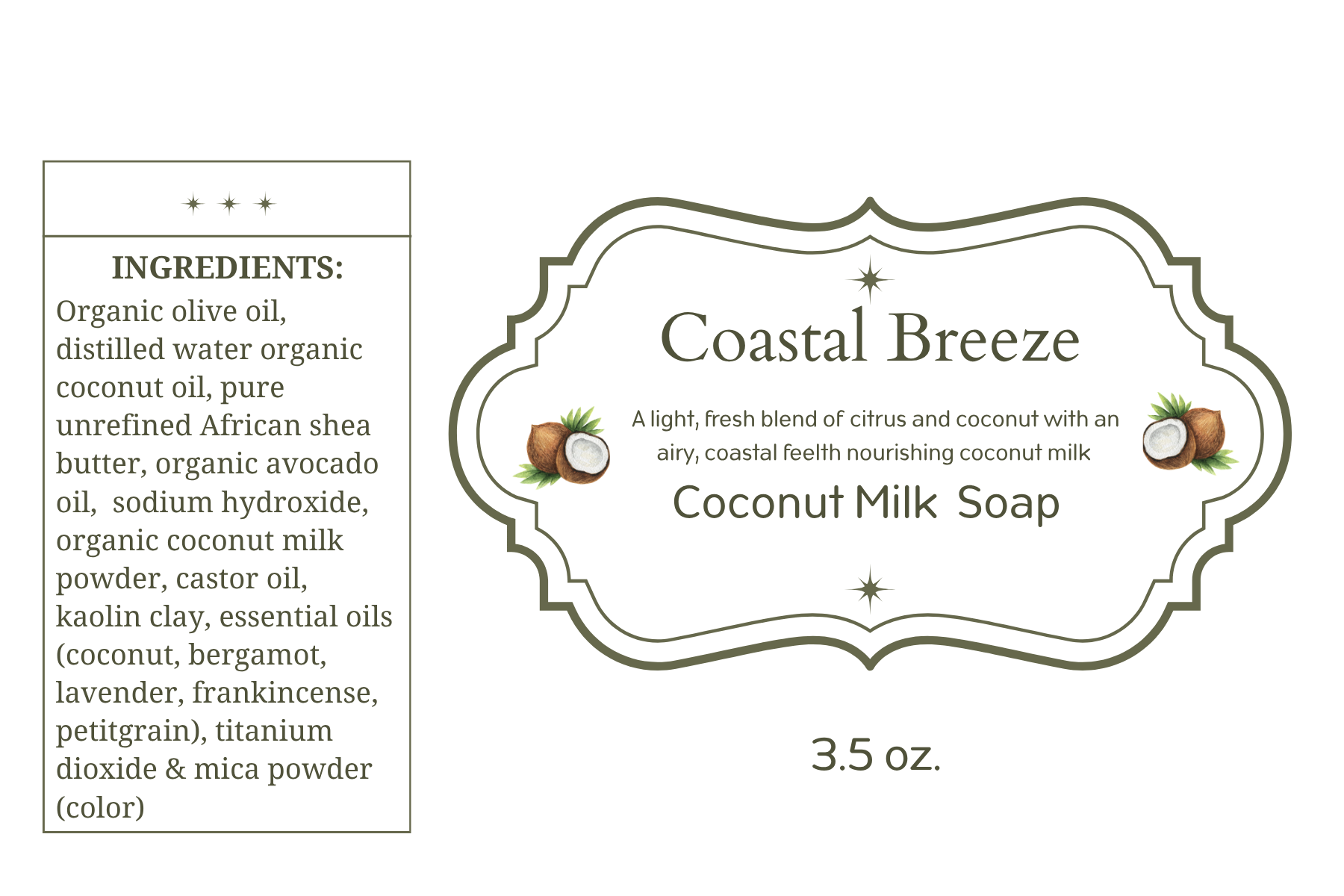 Coconut Milk Soap - Coastal Breeze