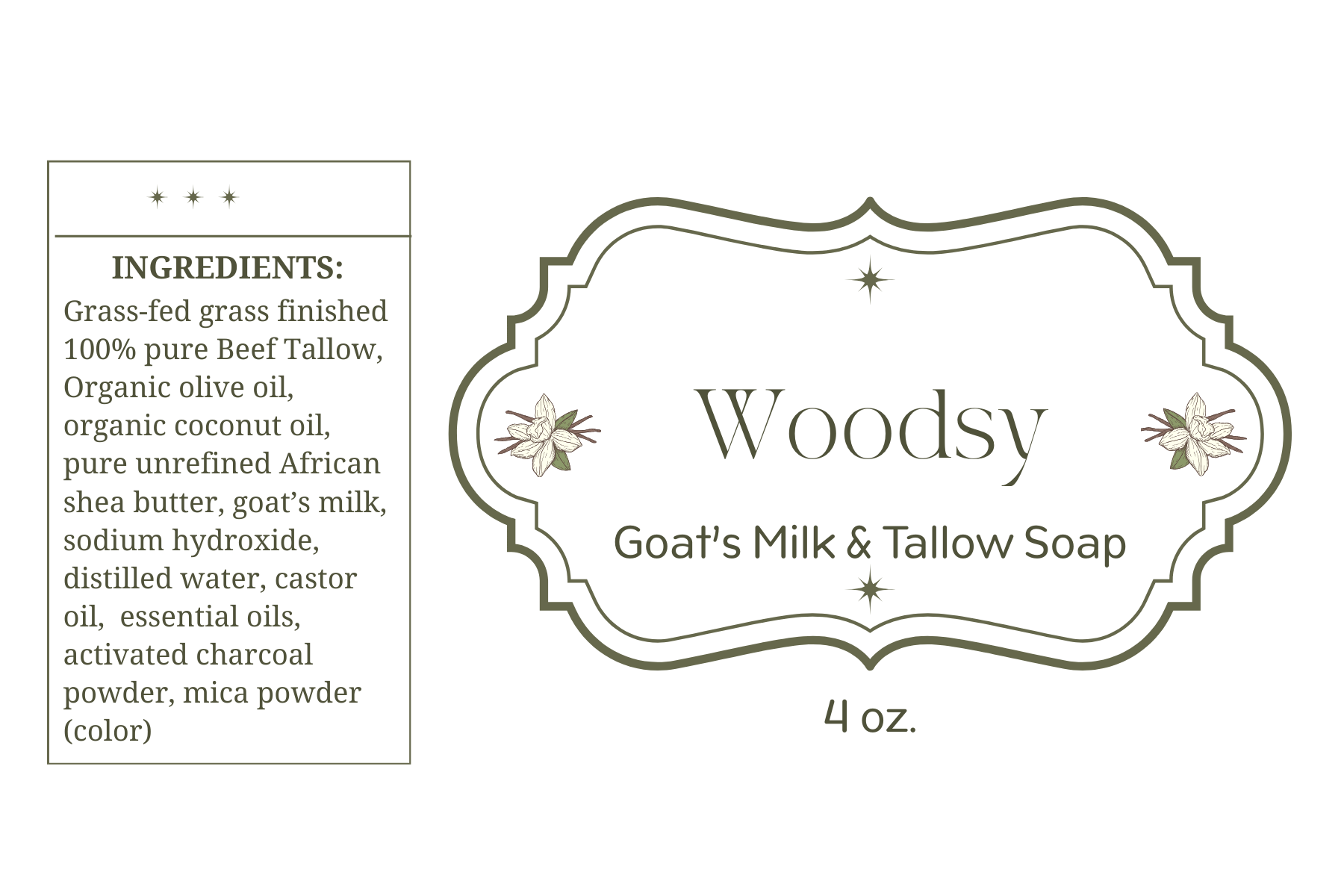 Goat's Milk & Tallow Soap - Woodsy